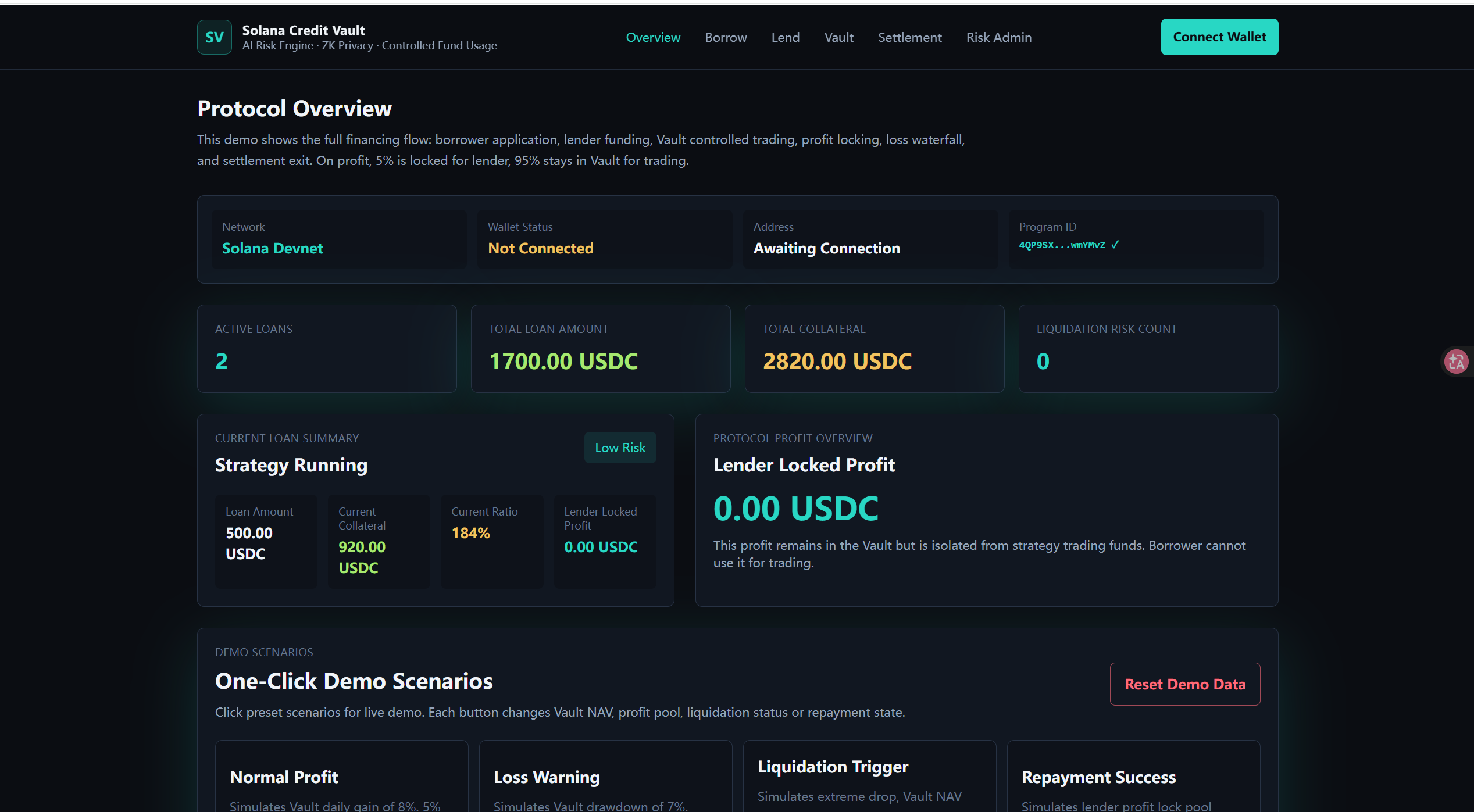Solana AI Credit Vault