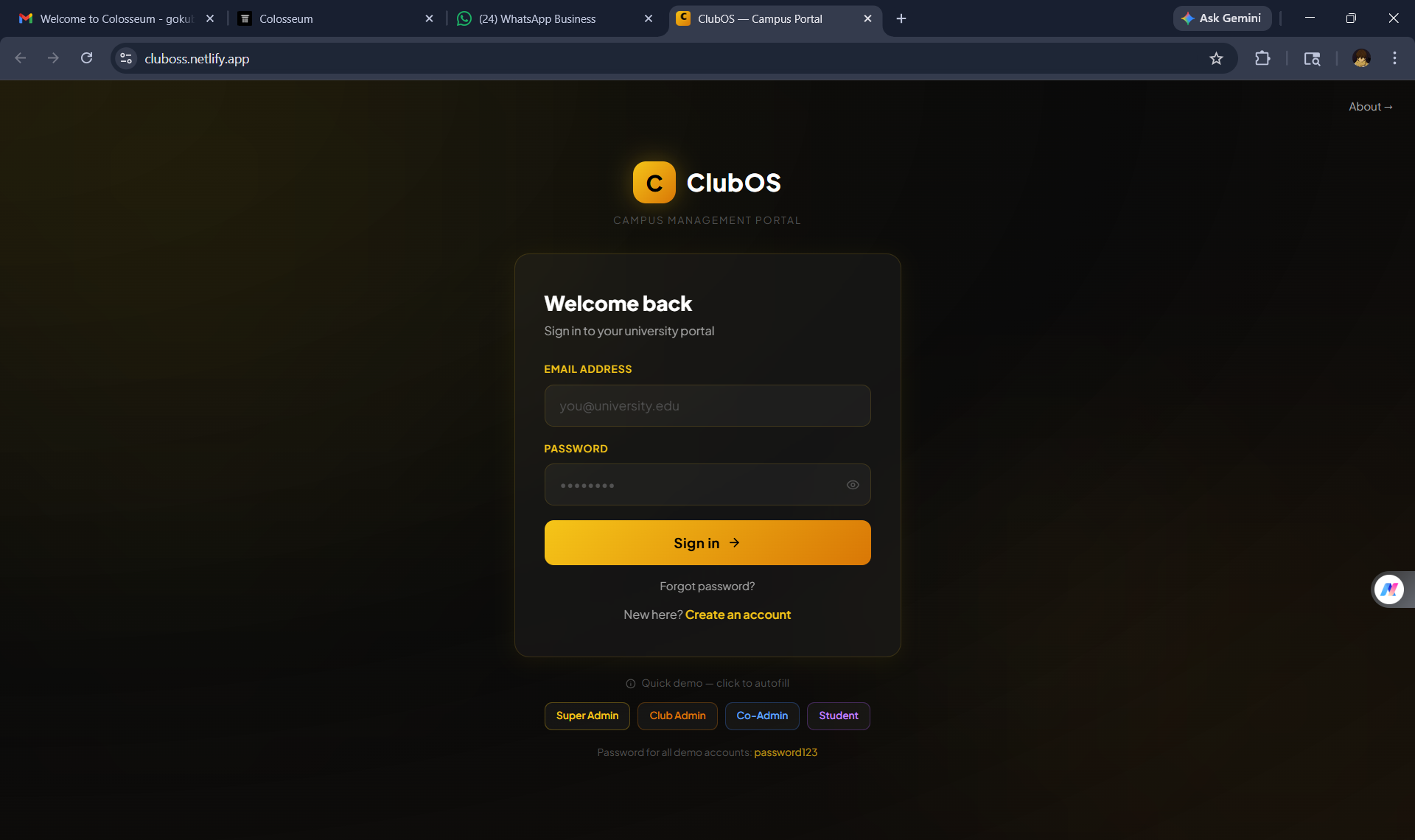 Club Roster and Events