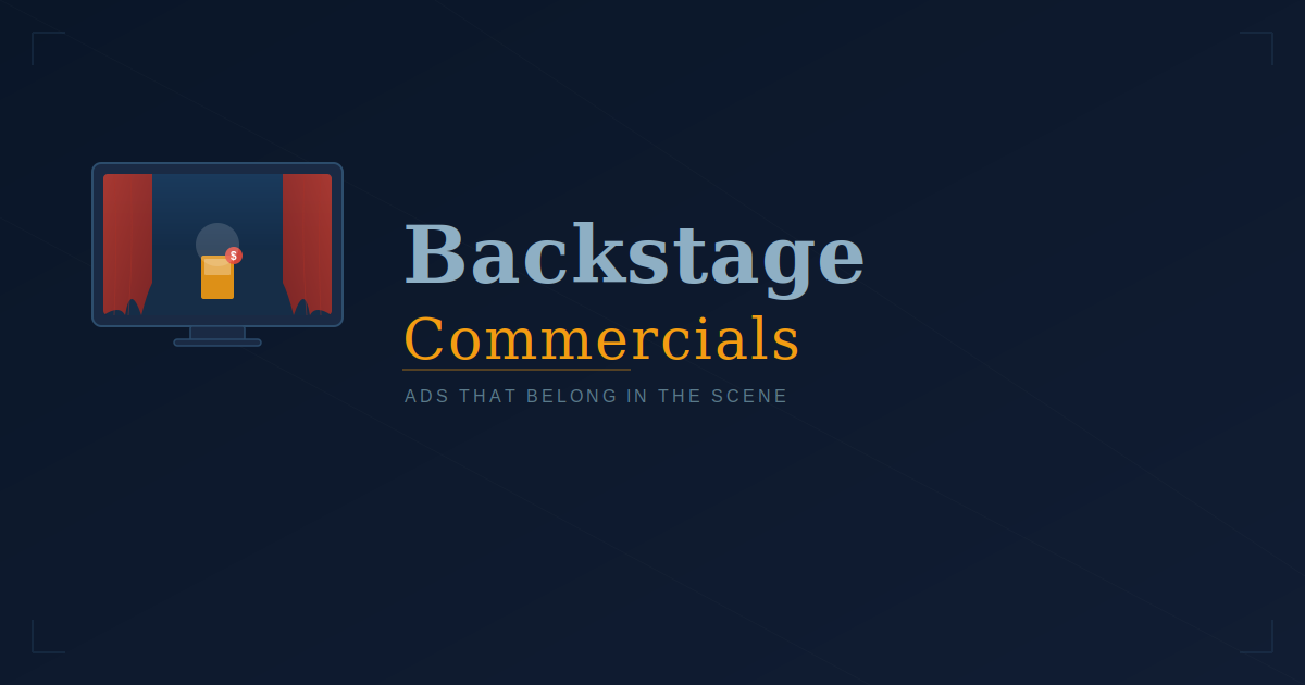 Backstage Commercials